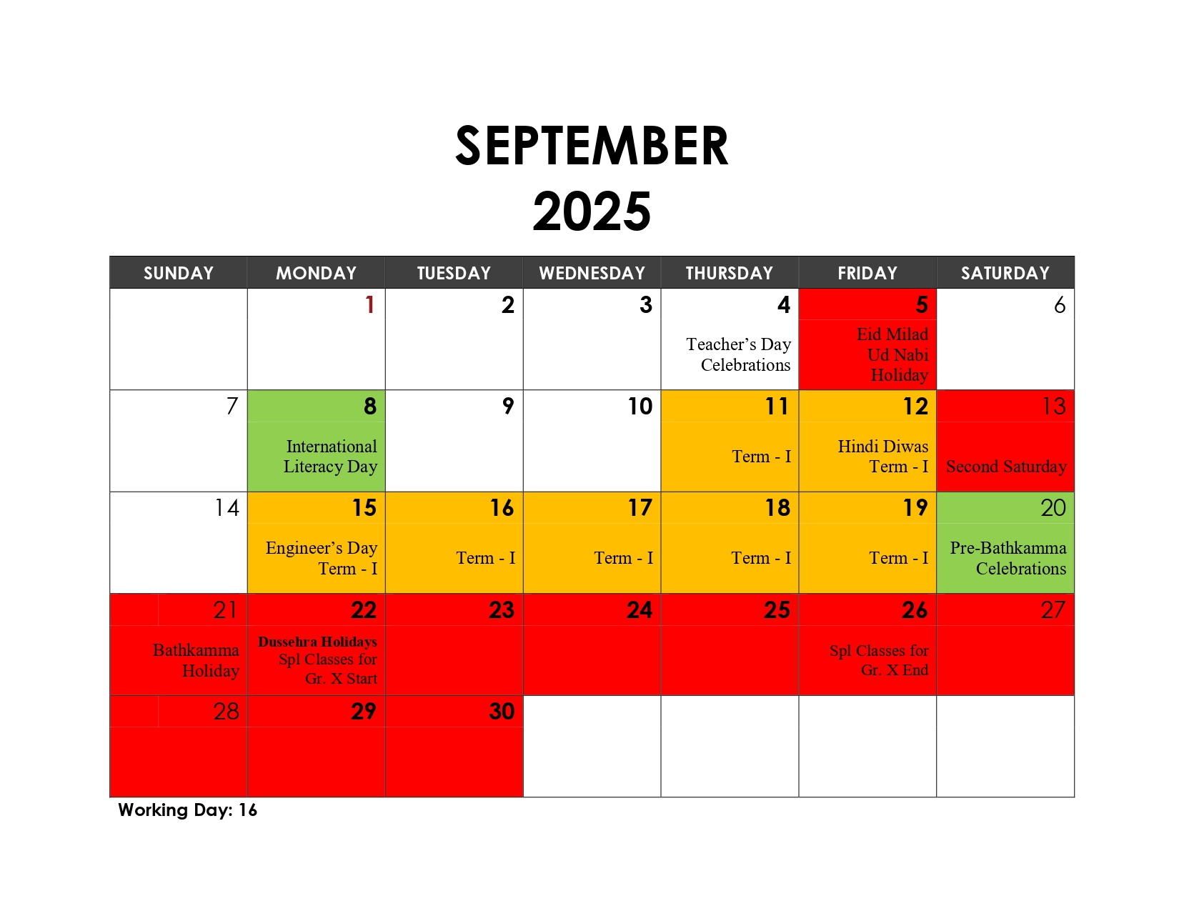 Academic Calendar, page 4