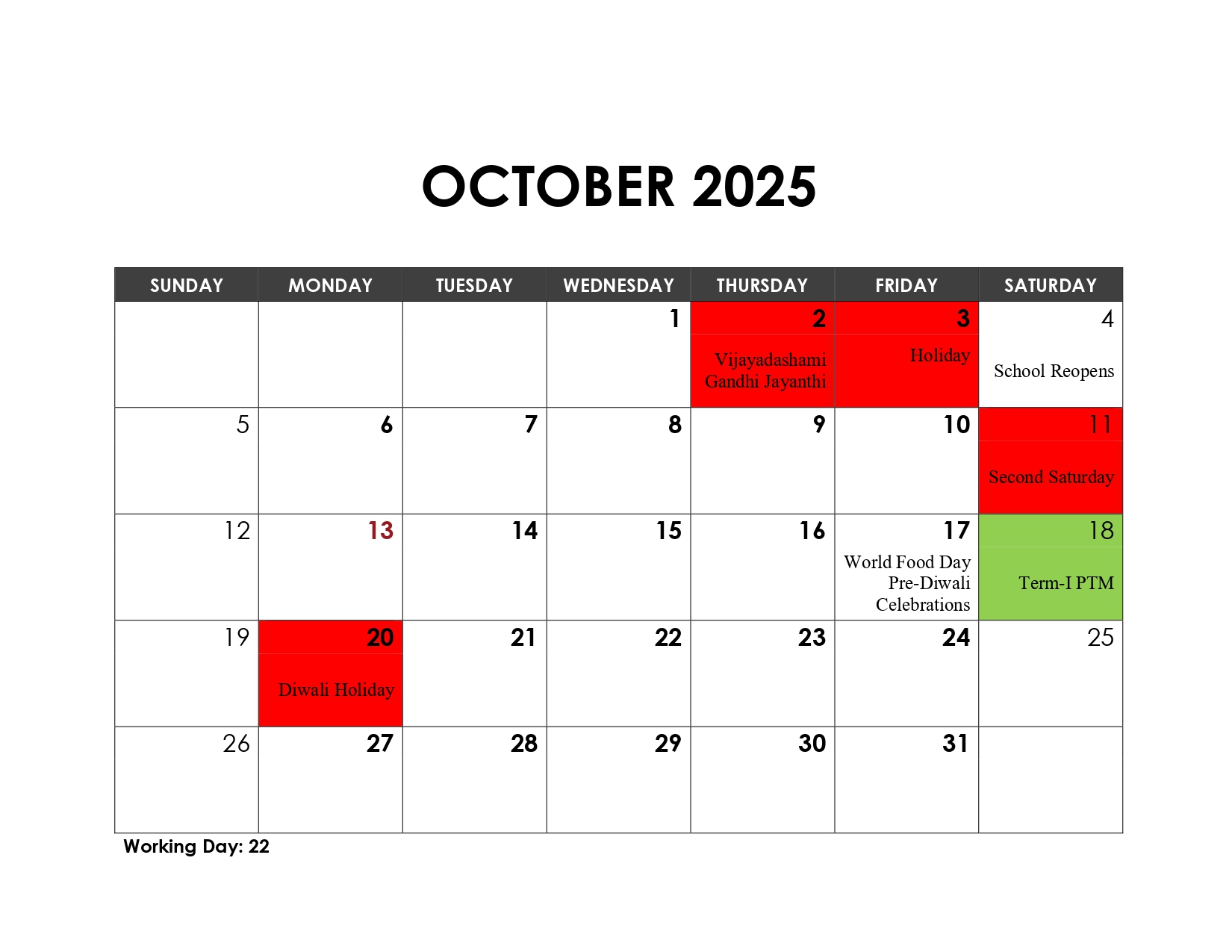 Academic Calendar, page 5