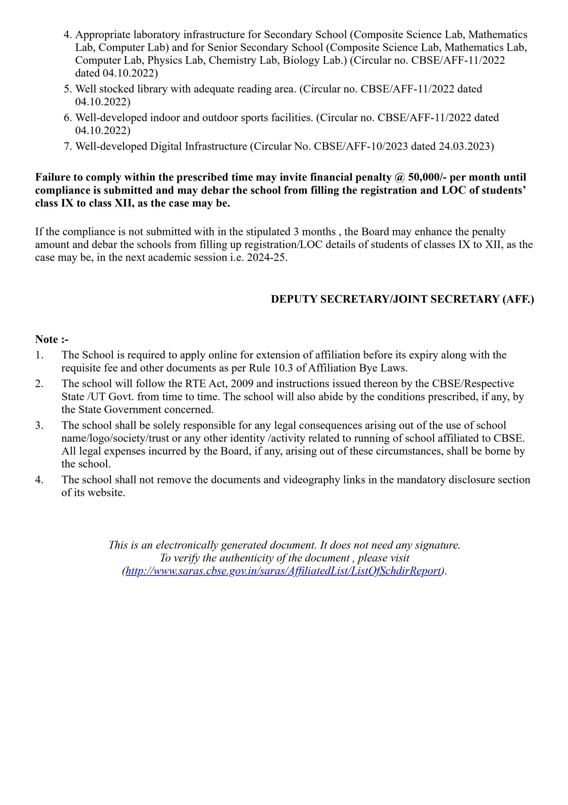 Affiliation Letter, page 2